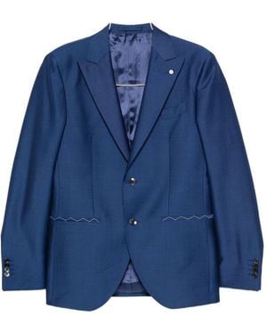 Luigi Bianchi Wool Suit - Blue