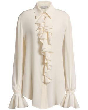 Alberta Ferretti Crepe De Chine Shirt - White