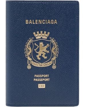 Balenciaga Porta Passaporto - Blu