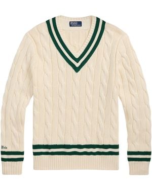Polo Ralph Lauren Il Maglione Da Cricket Iconico - Neutro