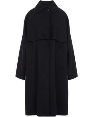 Jil Sander Wool Long Coat - Blue