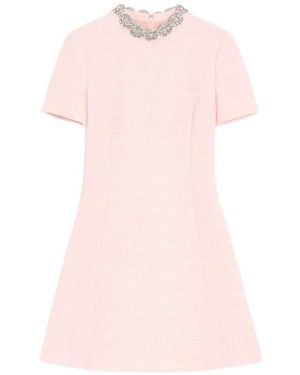Valentino Tweed Mini Dress - Pink
