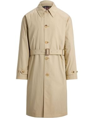 Polo Ralph Lauren Balmacaan Trench Coat - Natural