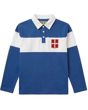 COMO 1907 Retro Heritage Rugby Polo Shirt - Blue