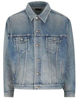 Saint Laurent Denim Trucker Jacket - Blue