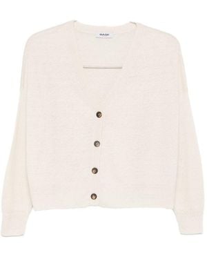 Base London Linen And Cotton Blend Cardigan - Natural