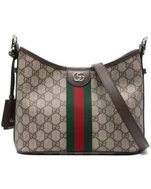Gucci Borsa Hobo Ophidia Gg - Grigio