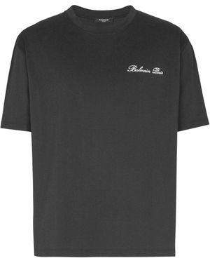 Balmain Cotton T-Shirt - Black