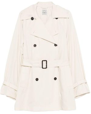 TOTEME Cotton Trench Coat - Natural