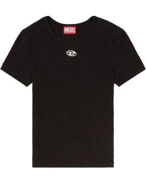 DIESEL Logo Cotton T-Shirt - Black
