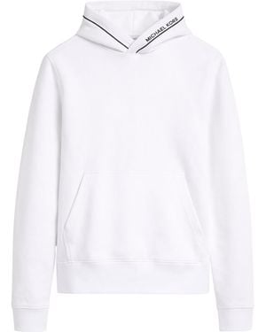 Michael Kors Sweatshirt With Logo On The Edge - White