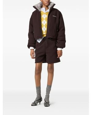 Miu Miu Fleece Down Jacket - Black