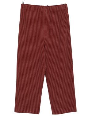 Homme Plissé Issey Miyake Homme Plisse' Issey Miyake Pleated Trousers - Red