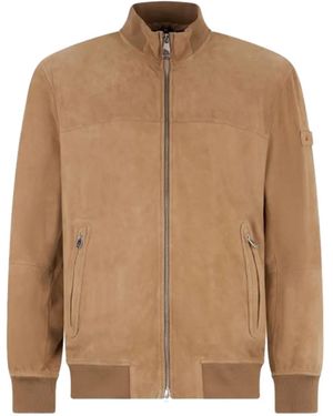Peuterey Leather Jacket - Brown