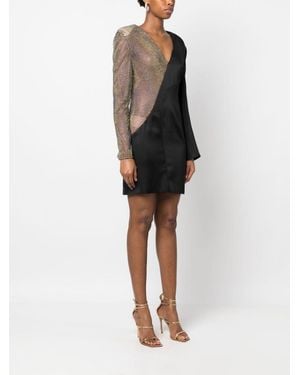 Genny Satin Dress - Black