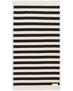 Ami Paris Striped Beach Towel - Black