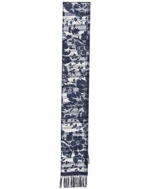 Pierre Louis Mascia Printed Silk Scarf - Blue