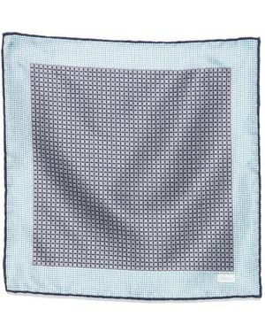 Brioni Silk Pocket Square - Blue