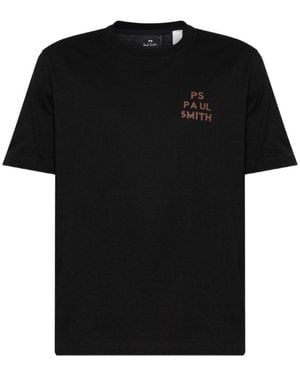 Paul Smith Radio Cotton T-Shirt - Black