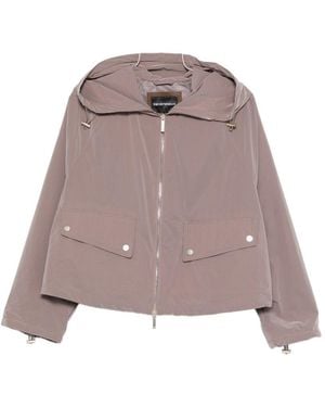 Emporio Armani Nylon Blouson Jacket - Brown
