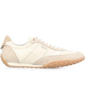 Tod's Suede Leather Trainers - Natural