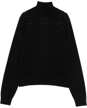 Zimmermann Valiant Wool Turtle-Neck Sweater - Black