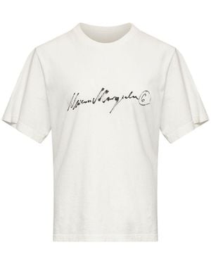 MM6 by Maison Margiela Logo Cotton T-Shirt - White