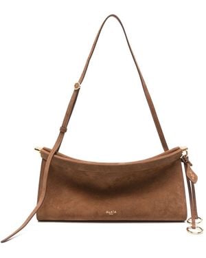 Alaïa Le Click East West Medium Leather Shoulder Bag - Brown