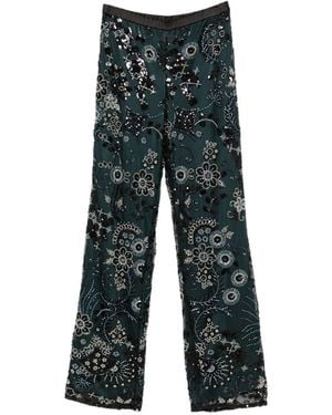 Emporio Armani Embroidered Trousers - Grey