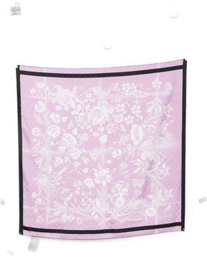 Gucci Foulard Di Seta Stampato - Viola