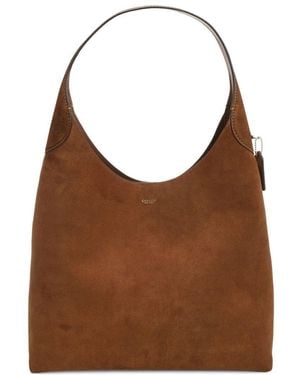 COACH Brooklyn 39 Suede Leather Hobo Bag - Brown