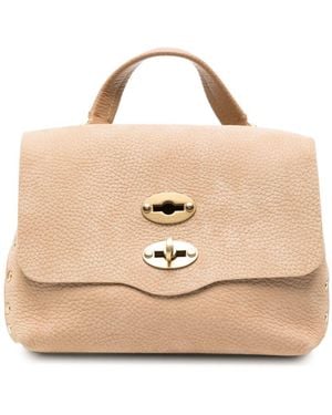 Zanellato Postina Jones Baby Leather Handbag - Natural