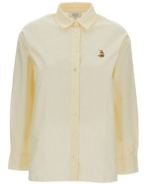 Maison Kitsuné Dreaming Fox Casual Shirt - White