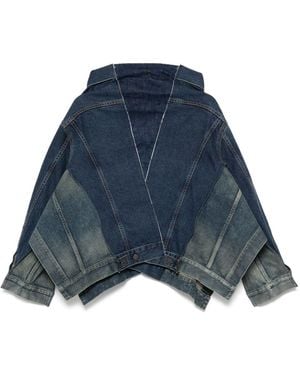 Junya Watanabe Asymmetric Denim Jacket - Blue