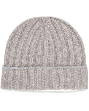 Brunello Cucinelli Cashmere Beanie - Grey