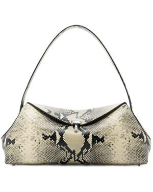 TOTEME T-Lock Leather Shoulder Bag - Metallic