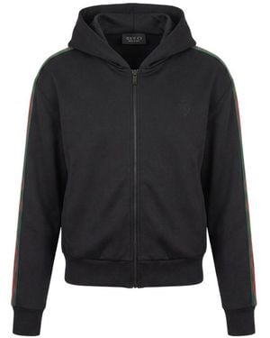 Gucci Cotton Zipped Hoodie - Black