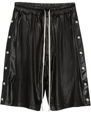 Rick Owens Buttoned Drawstring Shorts - Black