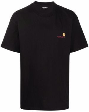 Carhartt T-Shirt With Embroidery - Black