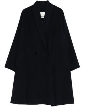 Isabel Marant Elise Wool Double-Breasted Coat - Black