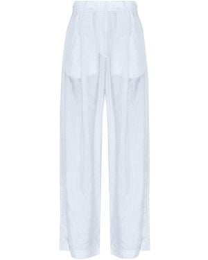 Dries Van Noten Pila Wide-Leg Trousers - White