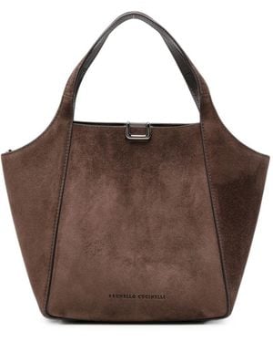 Brunello Cucinelli Leather Handbag - Brown