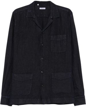 Boglioli Shirt With Pocket - Black