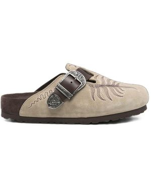 BIRKENSTOCK BY ETRO Boston Slippers - White