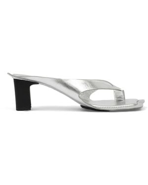 MM6 by Maison Margiela Thong Heel Sandals - White
