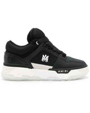 Amiri Leather Trainers - Black