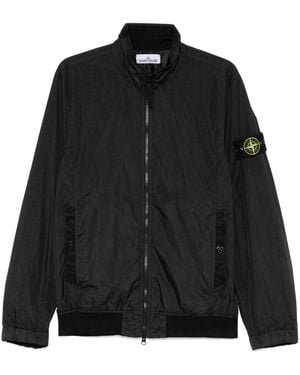 Stone Island Logo Nylon Blouson Jacket - Black