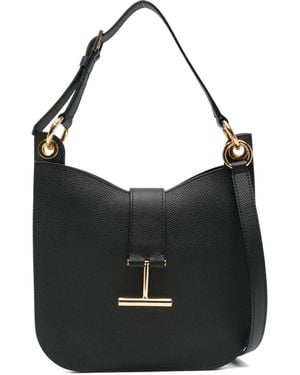 Tom Ford Tara Small Leather Crossbody Bag - Black