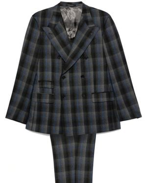 Gabriele Pasini Plaid-Check Suit - Black