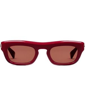 Gucci Oval Sunglasses - Red